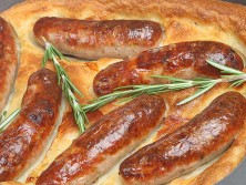 sausages in batter - toad in the hole